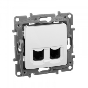 Legrand Etika Бел Розетка 2xRJ45 5e