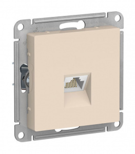 AtlasDesign Бежевый Розетка компьютерная RJ45, E6