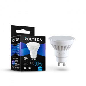 Светодиодная лампа Voltega VG1-S1GU10cold10W-C (GU10, 4000K, 10Вт)