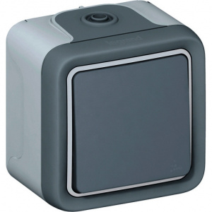 Legrand Plexo выкл 1кл перекрестный серый