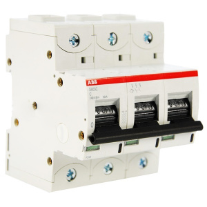 Автоматический выключатель ABB 3Р С100А 25kA S803С 