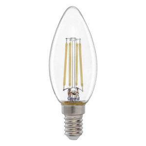 ЛСД (LED) свеча E14 12w 6500 фил.пр General