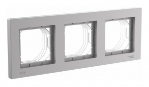 AtlasDesign Aqua Алюминий Рамка 3-ая IP44