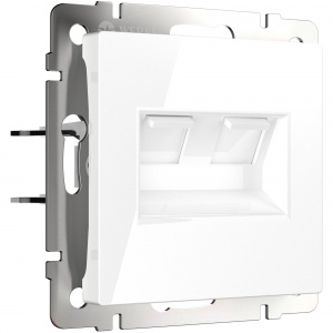 Werkel Роз. RJ-45+RJ-45 белый