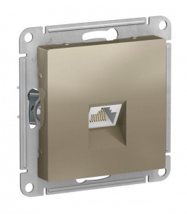 AtlasDesign Шампань Розетка компьютерная RJ45, кат 6Е