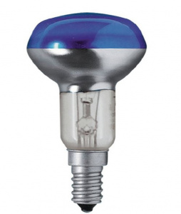 PHILIPS SPOT R50 40W E14 Blue Лампа накаливания зеркальная Синяя
